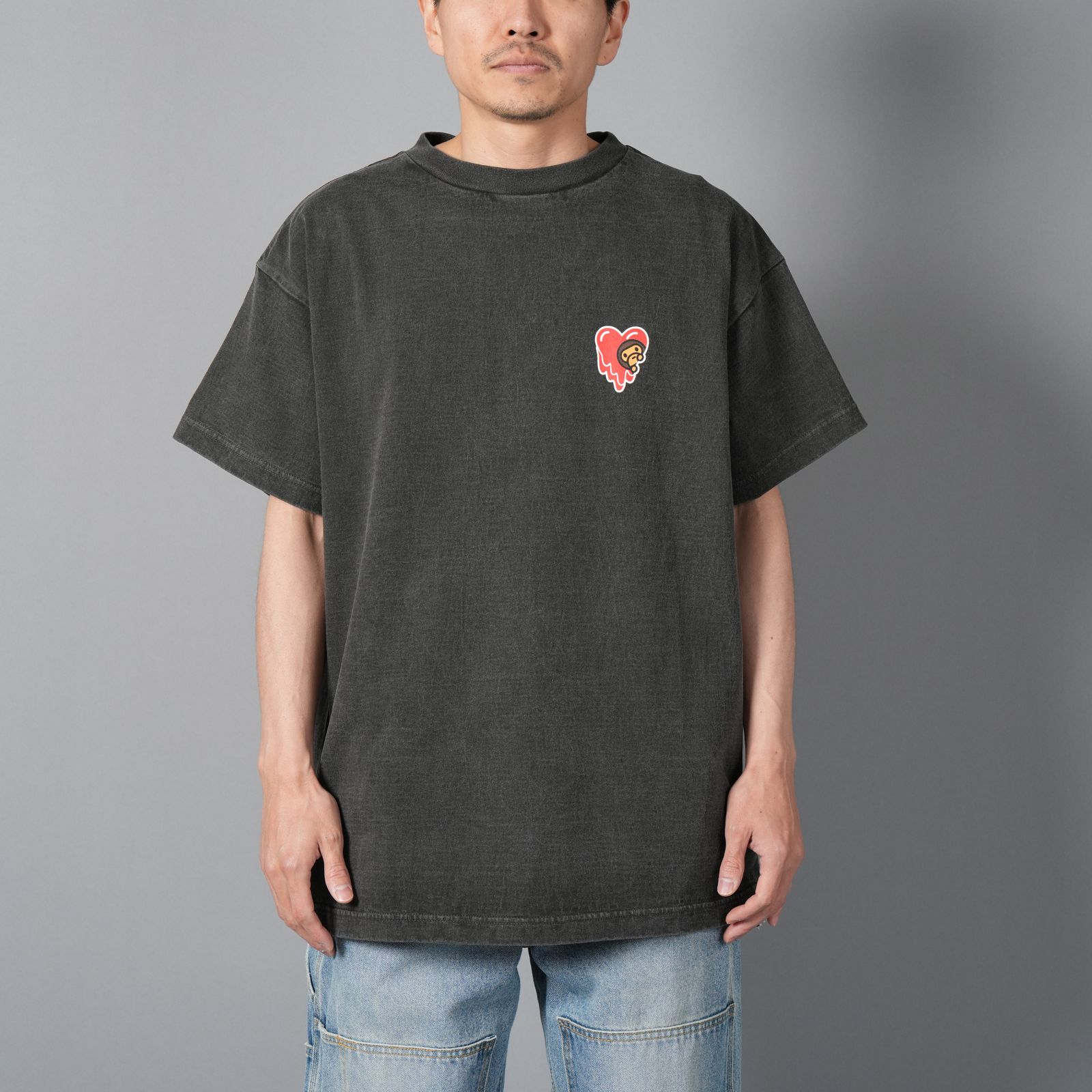 【ラスト1点】【コラボ】EU-HR8-0000-C33 / EU MILO SS TEE/ BLACK / Tシャツ (ブラック)