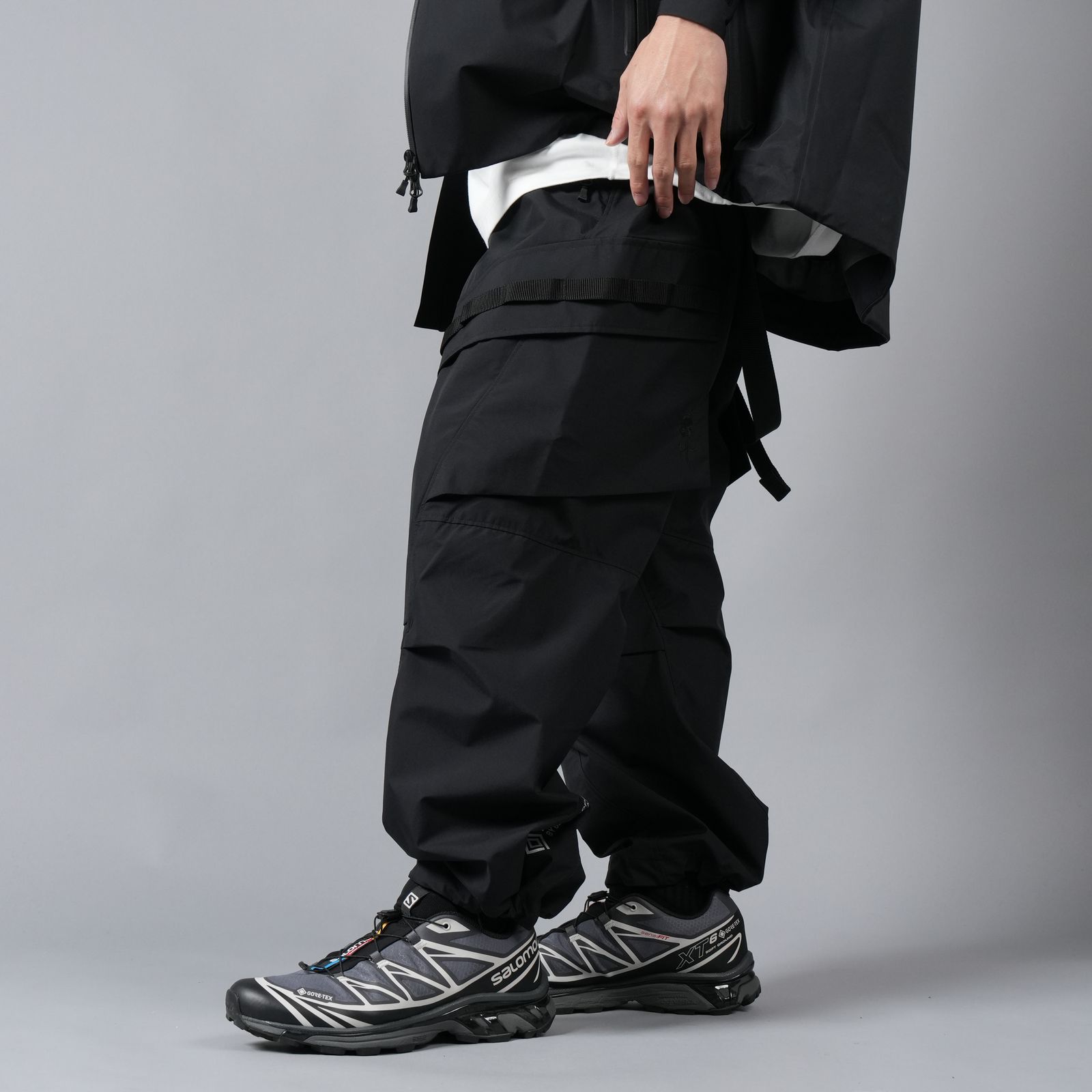 D-VEC - 【ラスト1点】 WINDSTOPPER BY GORE-TEX LABS 3L S.R.G. TROUSERS / ゴアテックス ラボ  スリーレイヤー / ナイロンパンツ [防水・防風] (ブラック) | Confidence