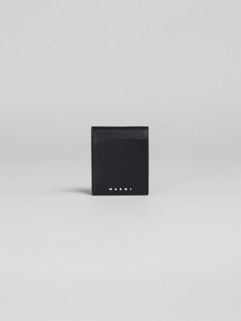 【ラスト1点】サフィアーノカーフレザー 2つ折りウォレット / 財布 / ブラック / TRUNK COLLECTION / メンズ