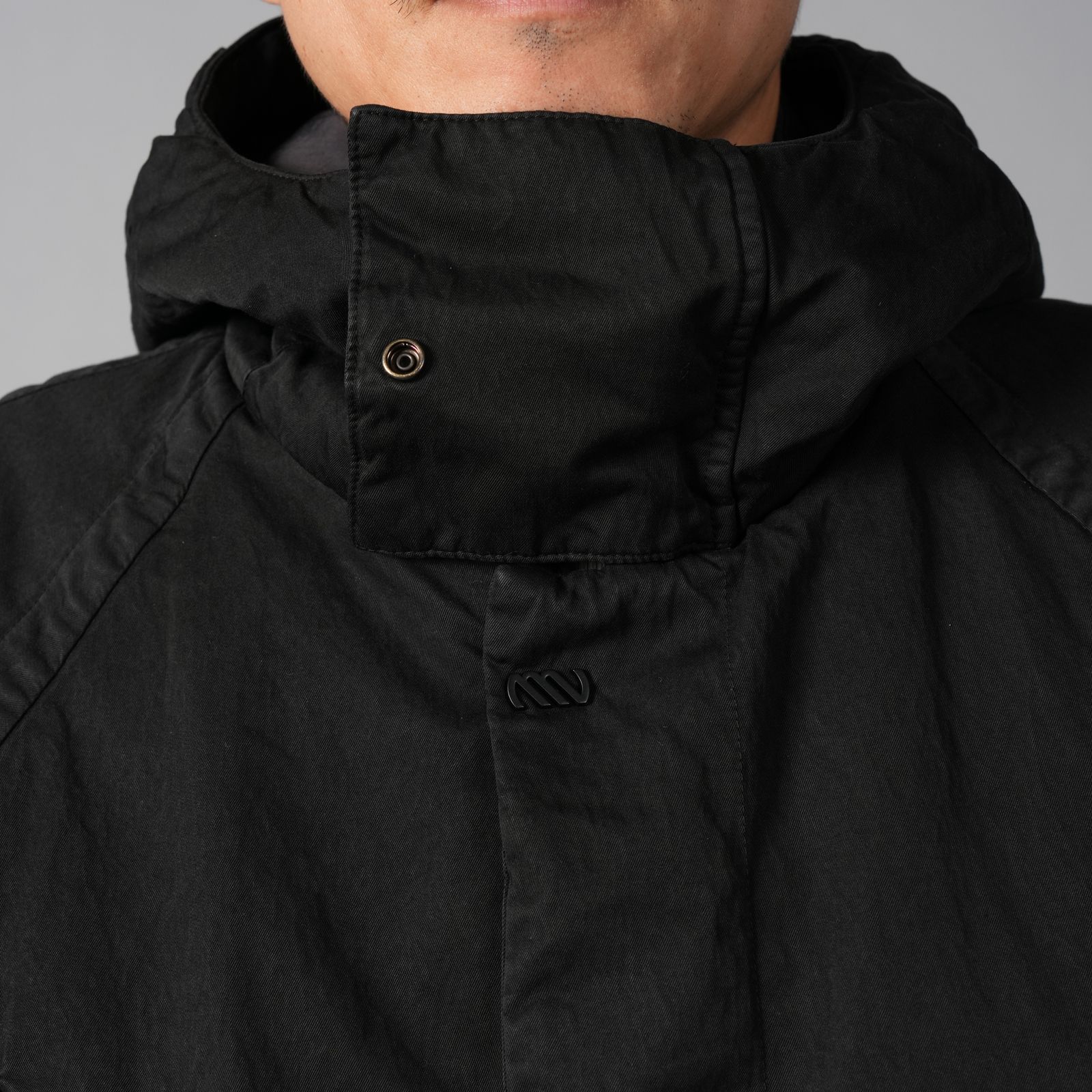 OUTERWEAR MEDIUM JACKET IN GABARDINE CO/NY / ミディアムジャケット (ブラック)