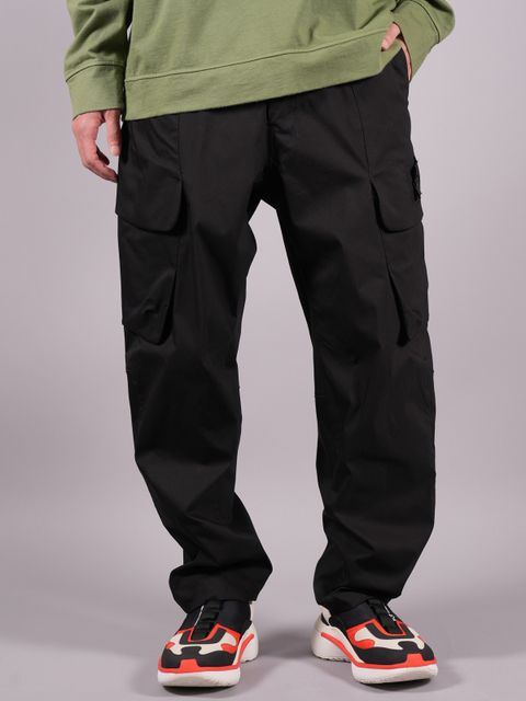 30417 CARGO PANTS_CHAPTER 1 / カーゴパンツ (ストレッチコットンナイロン) / ブラック / ガーメントダイ
