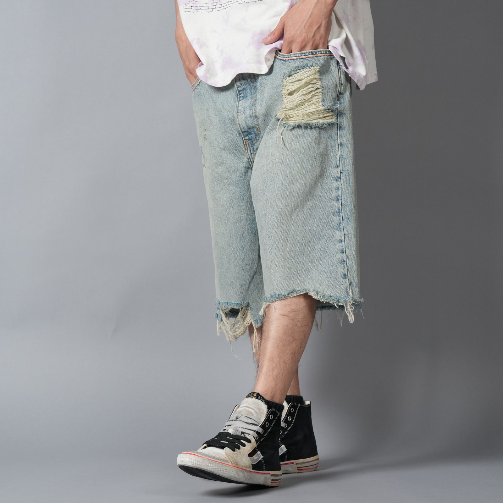 GOOD GOOD TIMES DENIM SHORT / デニムショーツ (ブルー)