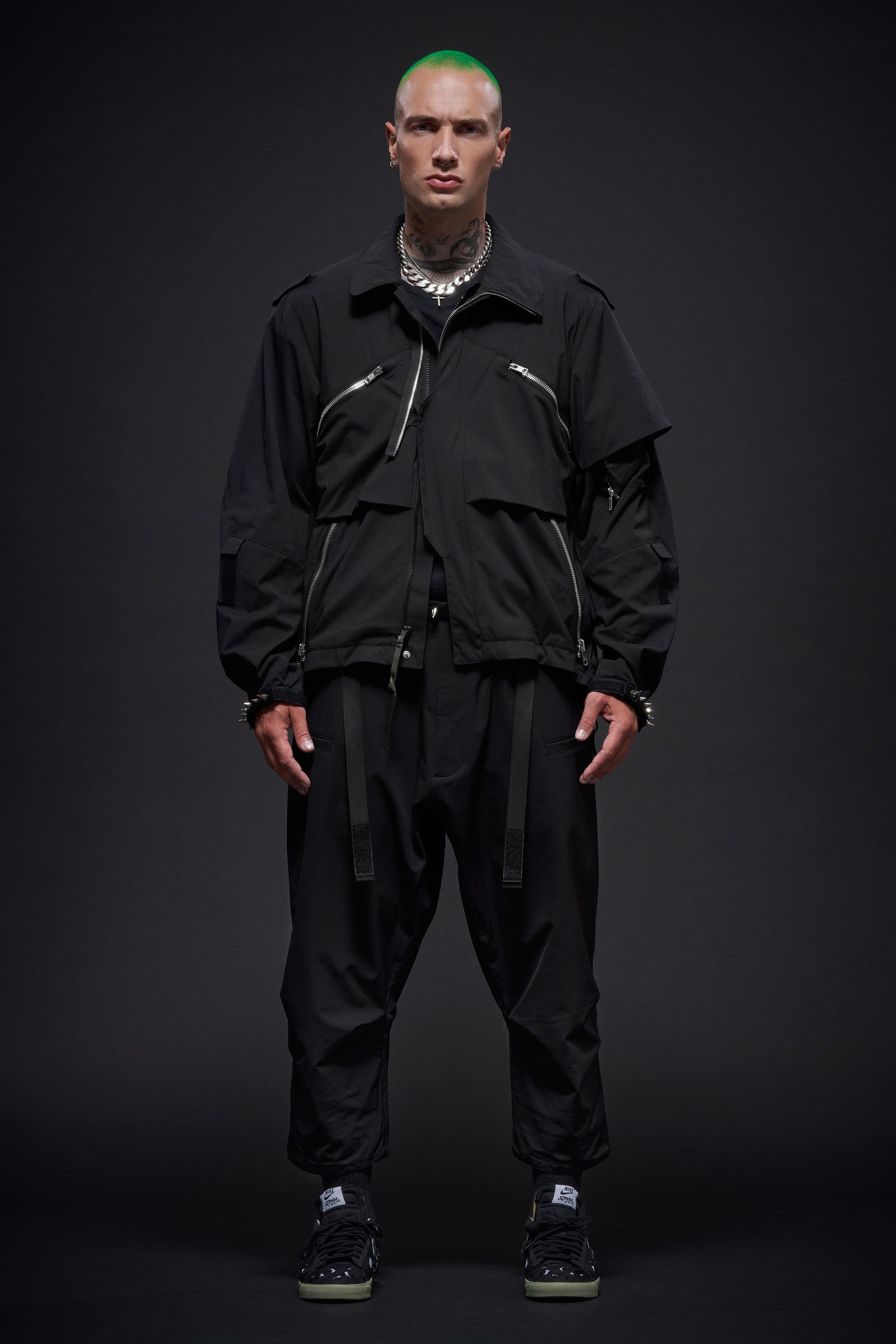 【ラスト1点】J1WB-E / Encapsulated Nylon Interops Jacket Gen. 1 / エンキャプスレイテッド ナイロン インターロプス ジャケット  [ワイドフィット] (ブラック)
