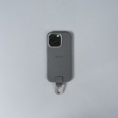 【再入荷】カラビナ付iPhoneケース [iphone 16/15シリーズ] (グレー)