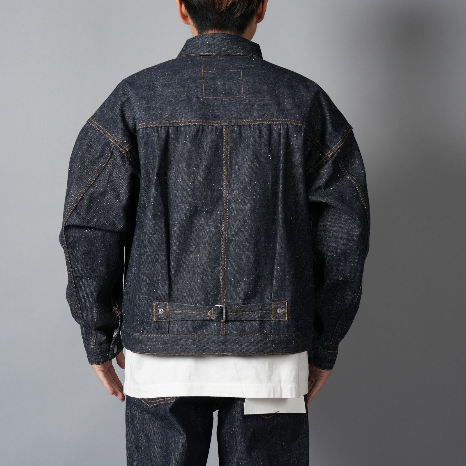 【残りわずか】【コラボ】SM-MK8-0000-C45 / BBJ_DENIM JACKET / REGID / BLUE / ベルベルジン デニムジャケット (リジッド)(ブルー)
