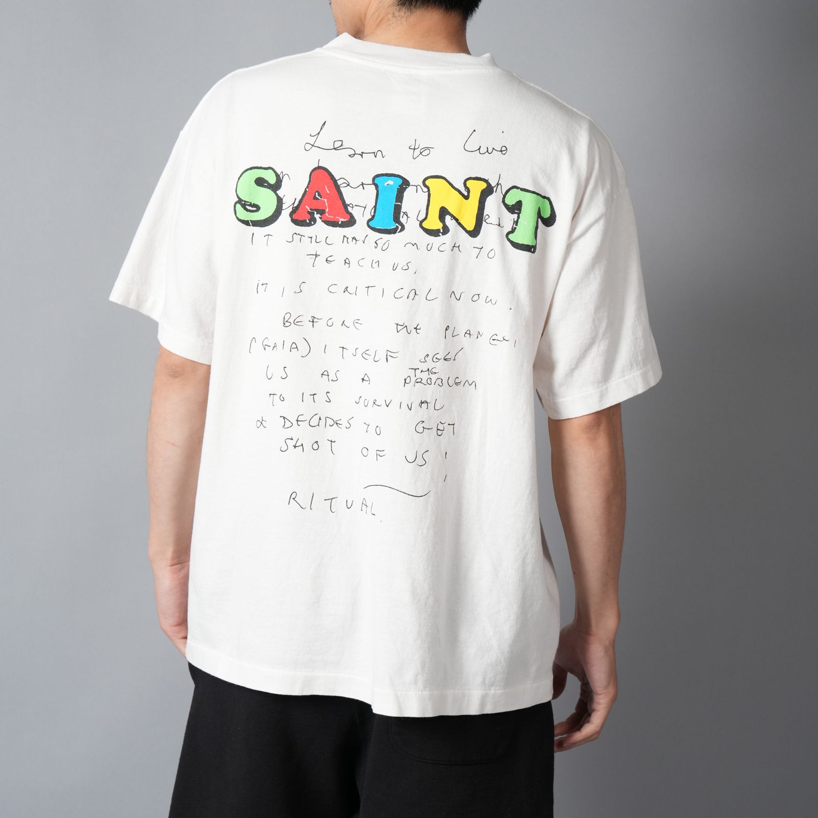 【ラスト1点】【コラボ】SM-MK8-0000-C04 / JR_SS T-SHIRT / E / WHITE / Tシャツ(ホワイト)