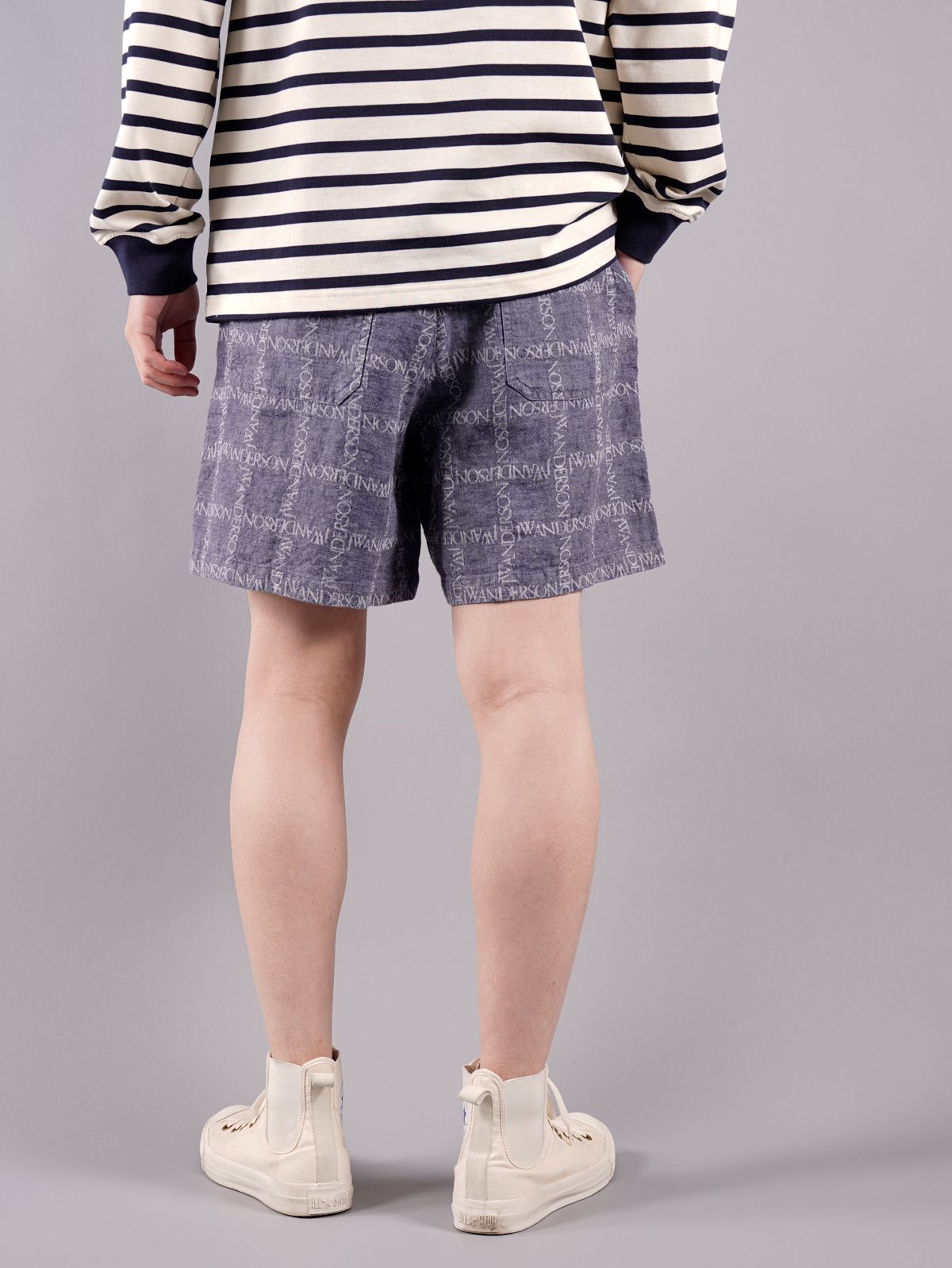 ラスト1点 / OVERSIZED SHORTS / オーバーサイズド ショーツ (ネイビー)