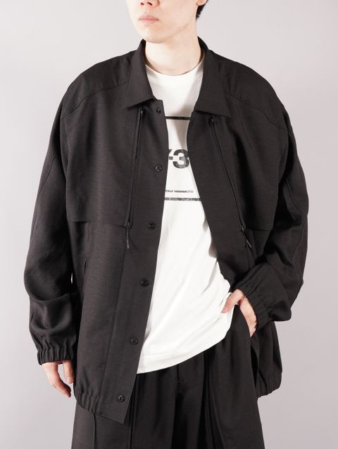 ラスト1点 / M CLASSIC SPORT UNIFORM COACH JACKET / メンズ クラシック スポーツ ユニフォーム コーチジャケット (ブラック)