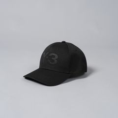 Y-3 LOGO CAP  / ワイスリー  ロゴキャップ  (ブラック/ブラック)