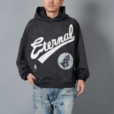 【残りわずか】【コラボ】SM-HR8-0000-C03 / FG_HOODIE / SNT OF GOD / BLK / パーカー・フーディー [オーバーサイズ](ブラック)