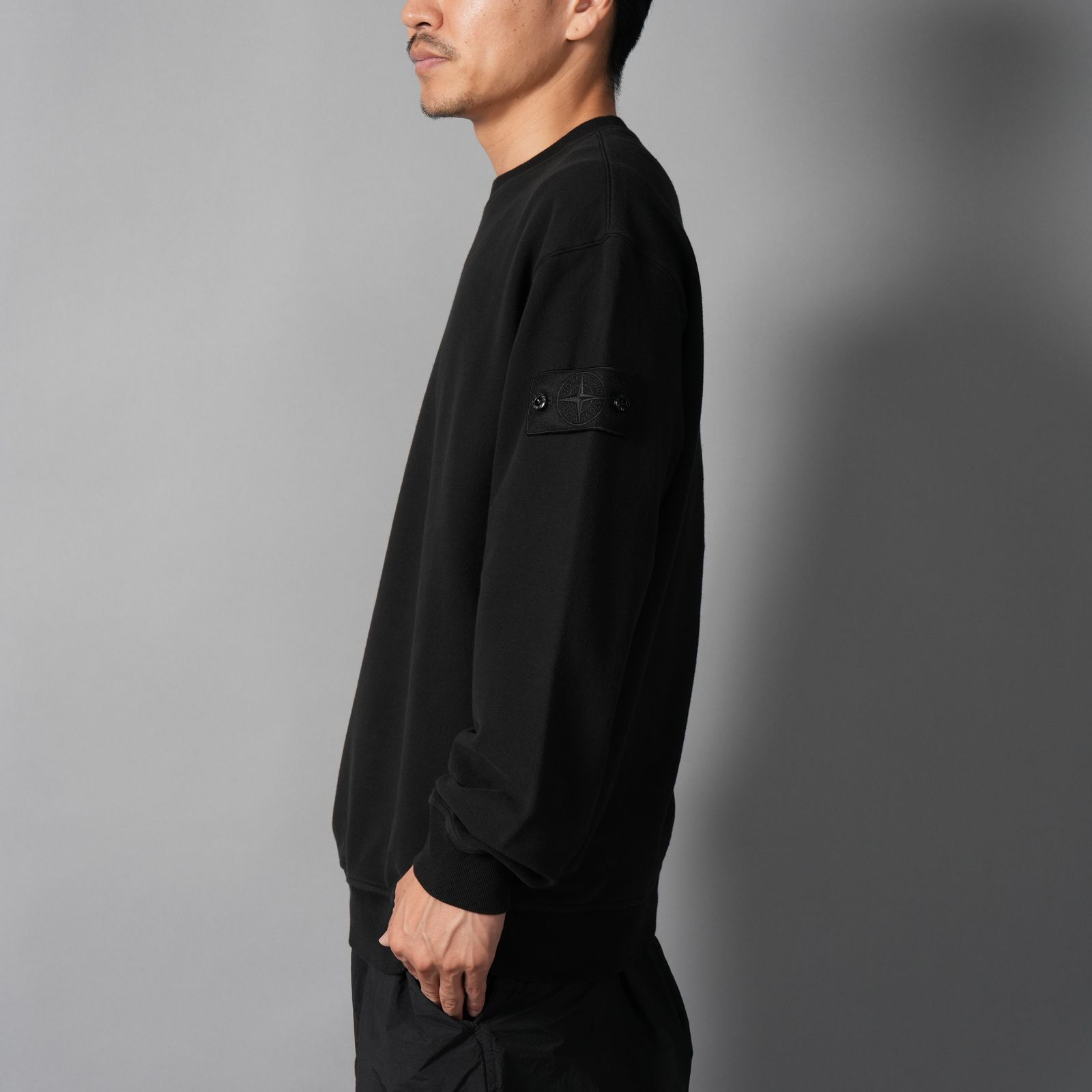 6100069 / SWEAT SHIRT_S.I. GHOST / クルーネックスウェット (ブラック)