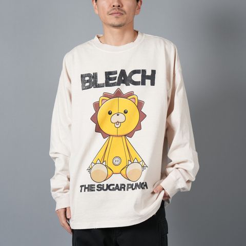 【ラスト1点】[BLEACH / ブリーチ]  TBLM24AM007 / L/S T-Shirt (KON) / ロンT・カットソー (ホワイト)
