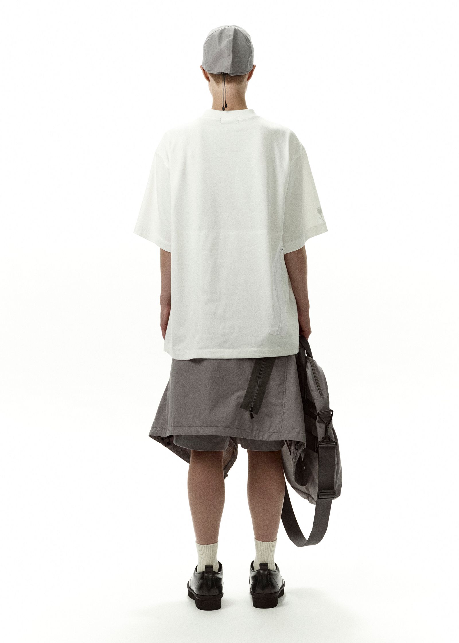 【コラボ】HYBRID PLATING COTTON POLYESTER SHORT T-SHIRT / Tシャツ (ホワイト)