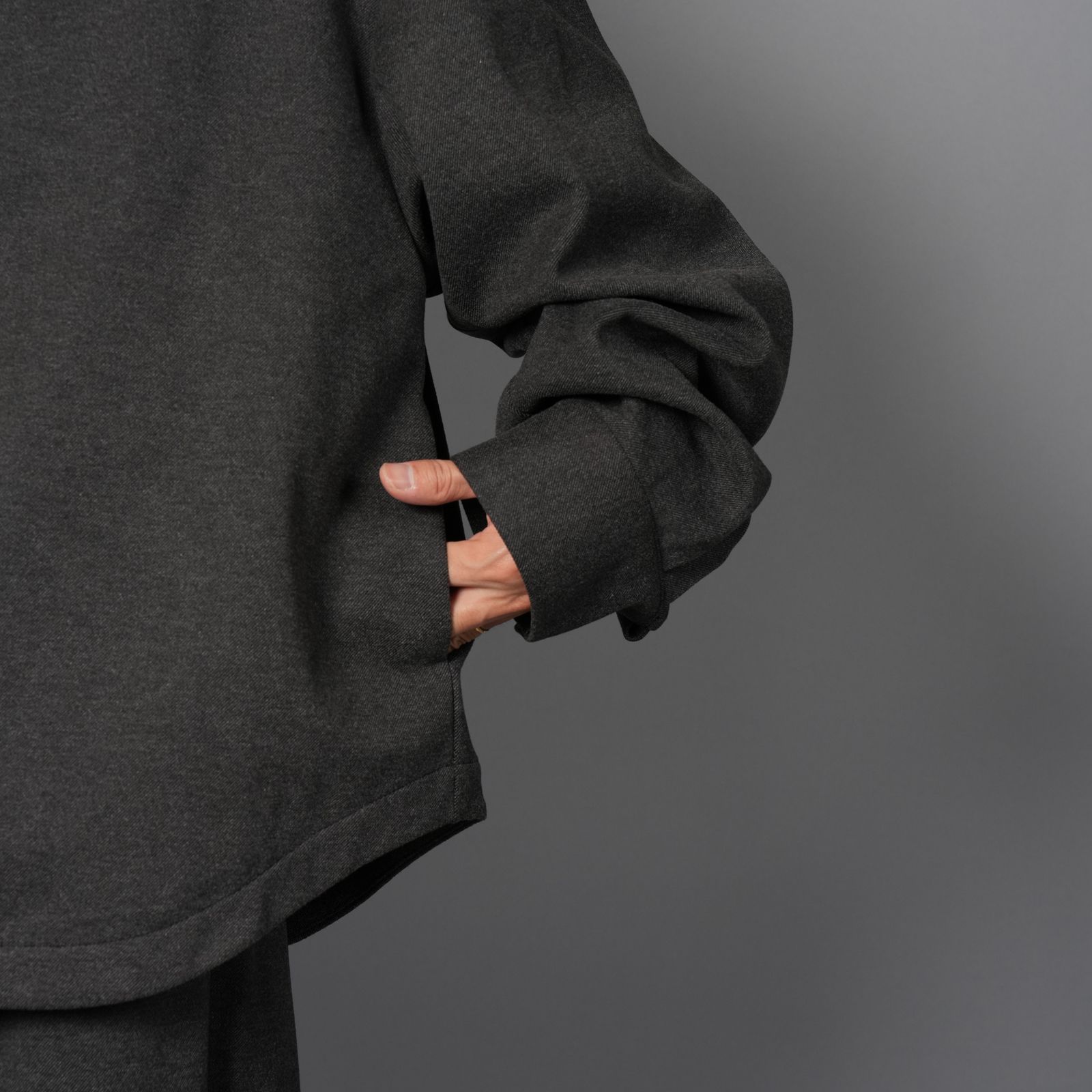 M5 OXFORD SHIRT  / オクスフォードシャツ (チャコールツィード)