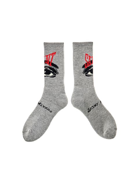 【ラスト1点】 SM-A23-0000-103 / SOCKS / EYE / GREY / ソックス アイ   (グレー)