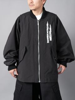 【ラスト1点】WOVEN REMOVABLE BIG MA-1 / ビッグ MA-1 / ブルゾン  (ブラック)