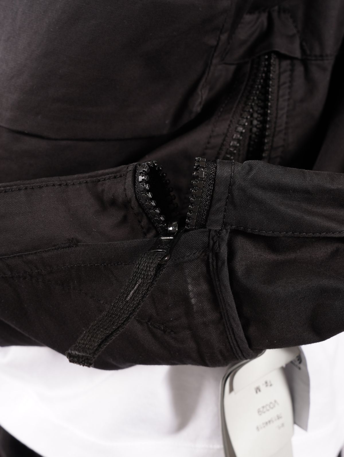 【ラスト1点】 SUPIMA® COTTON TWILL STRETCH-TC / スーピマコットン アノラック（フード付き） / ブラック