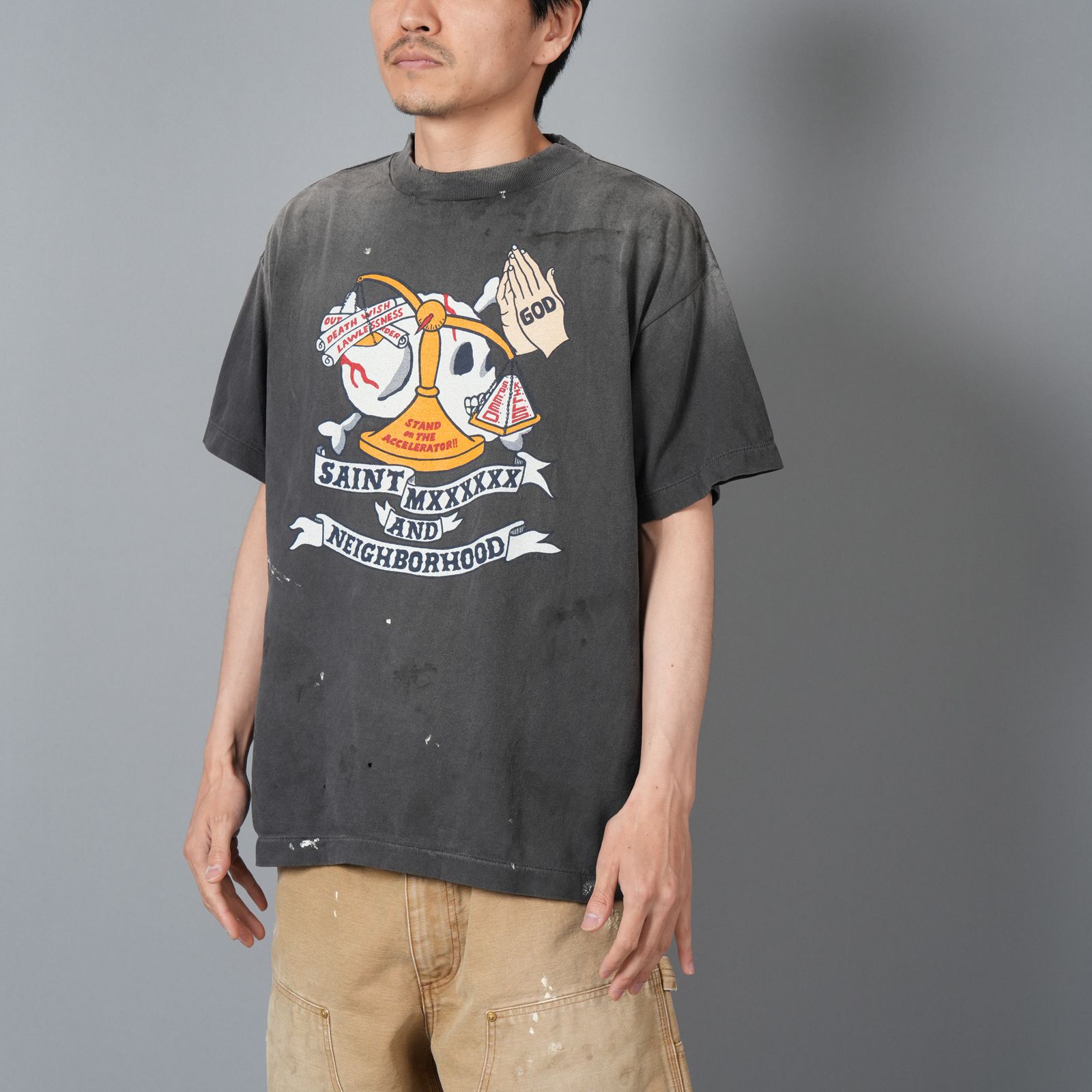 SAINT M×××××× - 【コラボ】SM-HR8-0000-C68 / STHD . SS TEE
