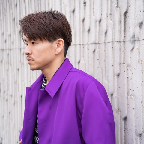 鮮やかなカラーリングが印象的なのEXPERIMENTAL CUTTING SHORT JACKET