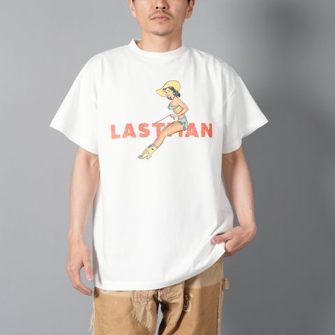 【ラスト1点】PRINTED TEE SHIRTS "COW GIRL" / プリントTシャツ カウガール / Tシャツ (ホワイト)
