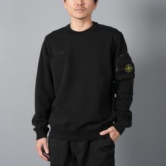 【残りわずか】【再入荷】6100003 / COTTON FLEECE / クルーネック スウェット / トレーナー [ガーメントダイ]  (ブラック)