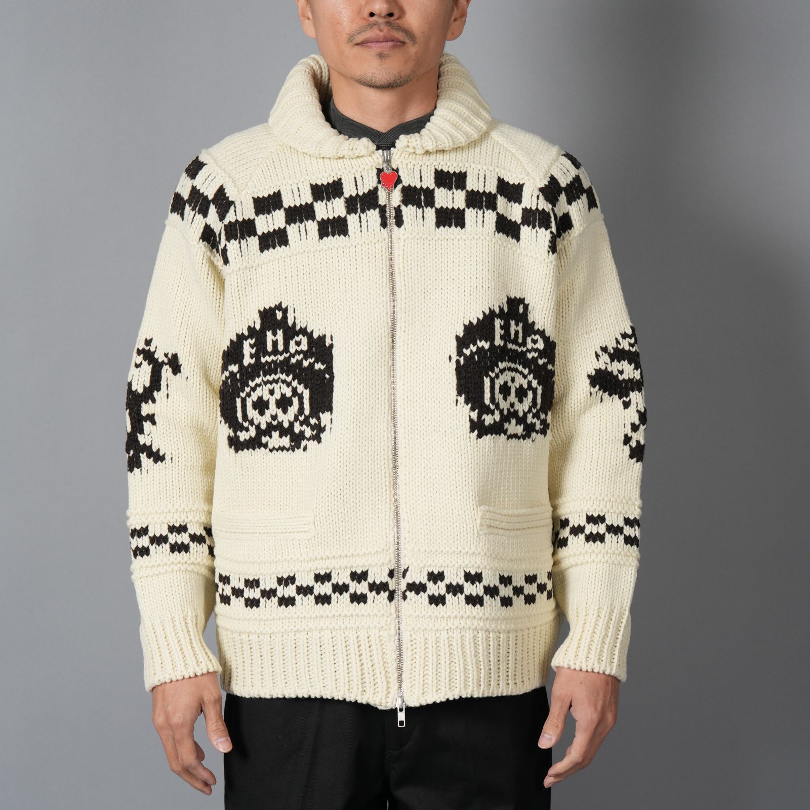 EU LATIN KNIT JACKET / ラテン ニットジャケット (アイボリー)