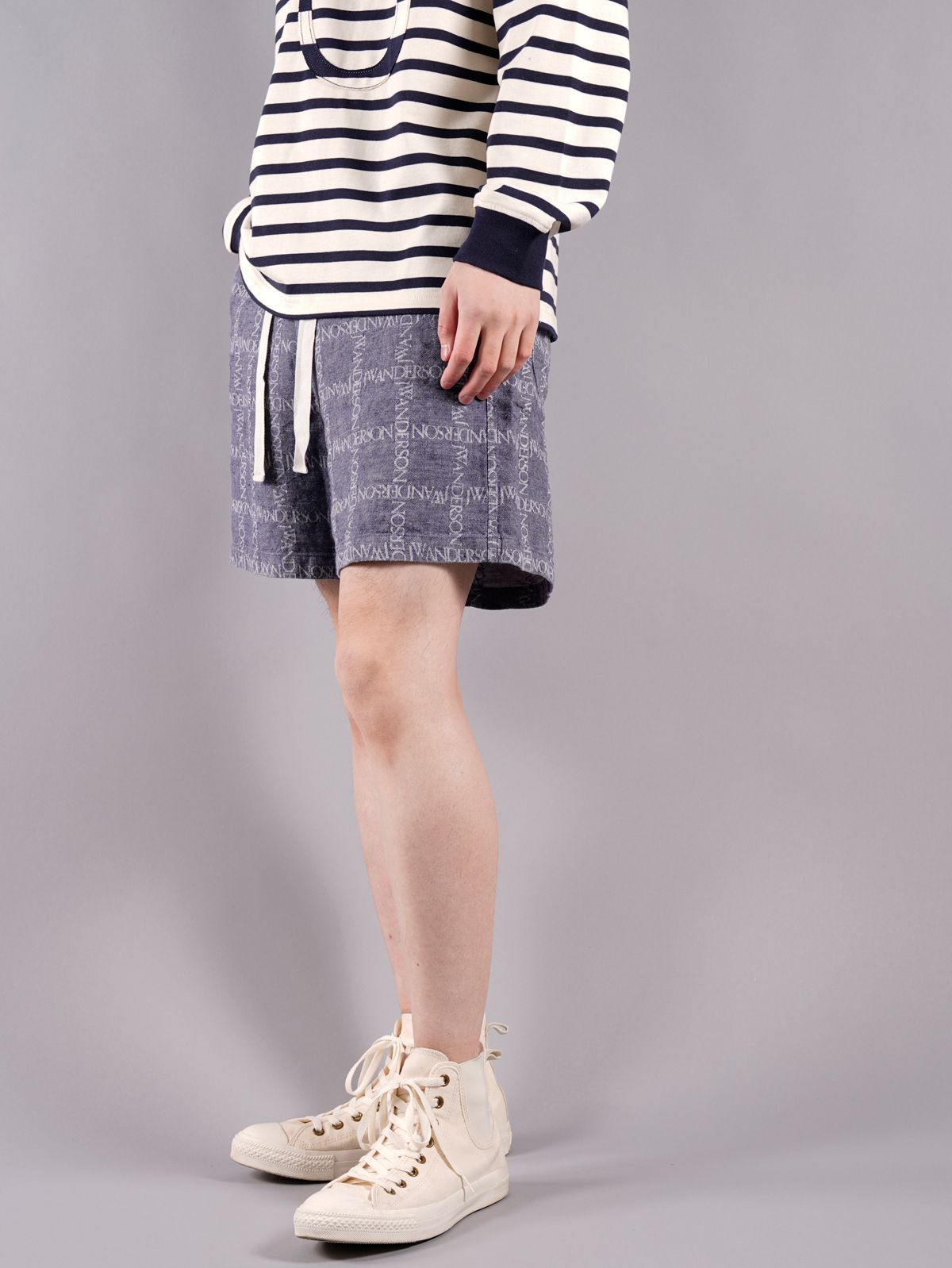 ラスト1点 / OVERSIZED SHORTS / オーバーサイズド ショーツ (ネイビー)