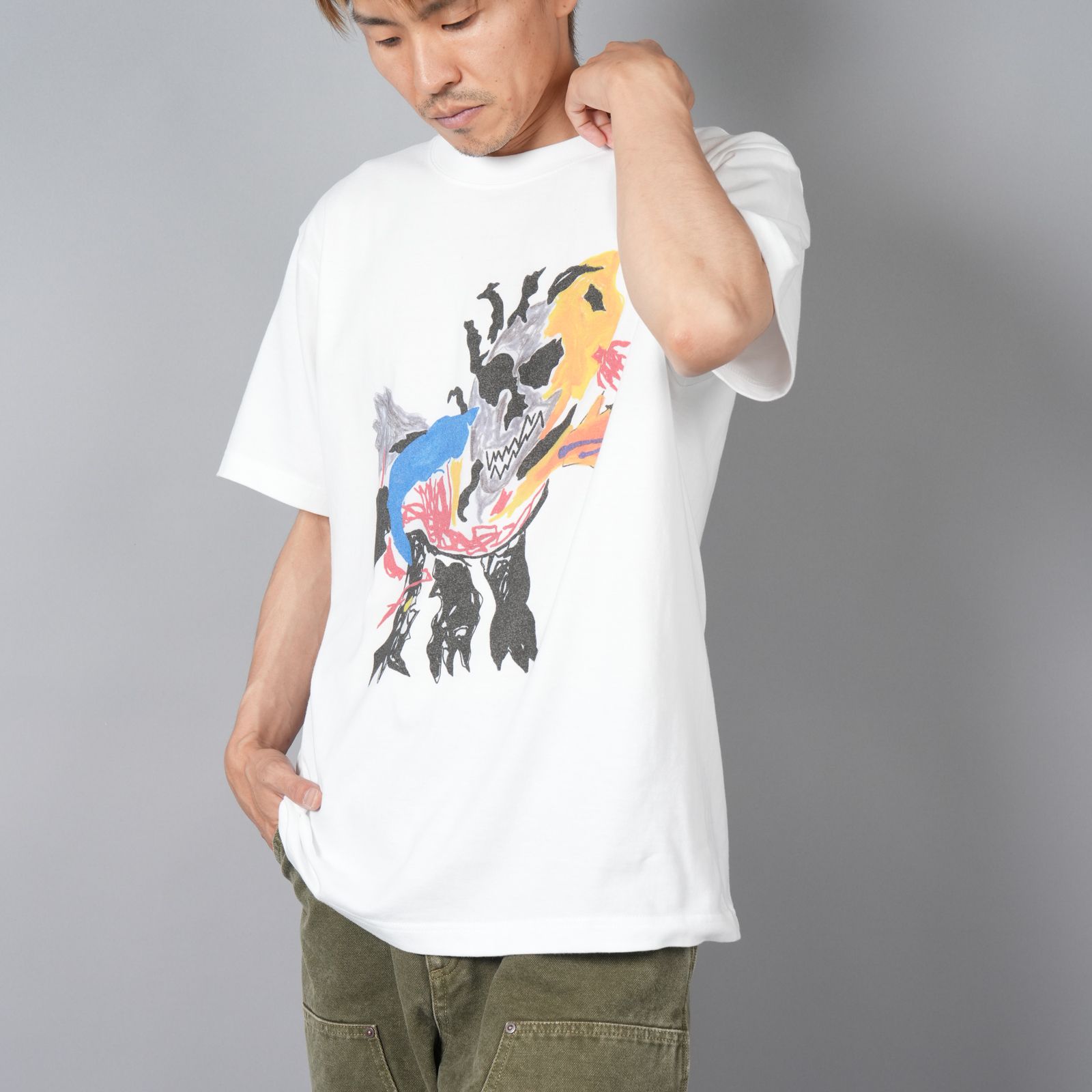 【残りわずか】【限定】Hank × Rafu T-shirt / Tシャツ (ホワイト)
