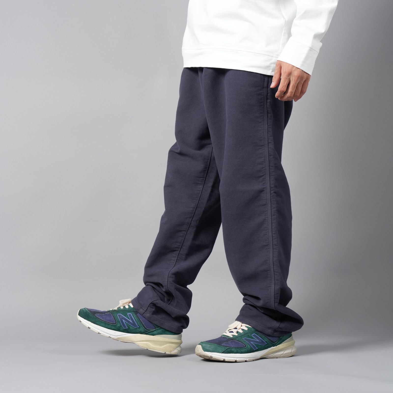 319X6 COTTON MOLESKIN_STONE ISLAND MARINA  / コットンモールスキンパンツ (ネイビー)