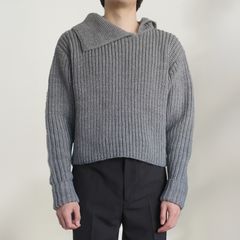 [予約商品]  RIB KNIT / リブニット (グレー)