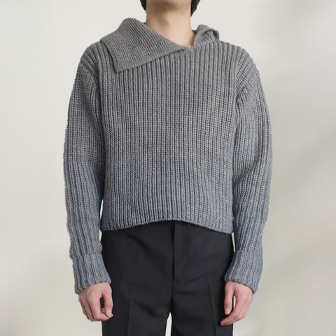 RIB KNIT / リブニット (グレー)