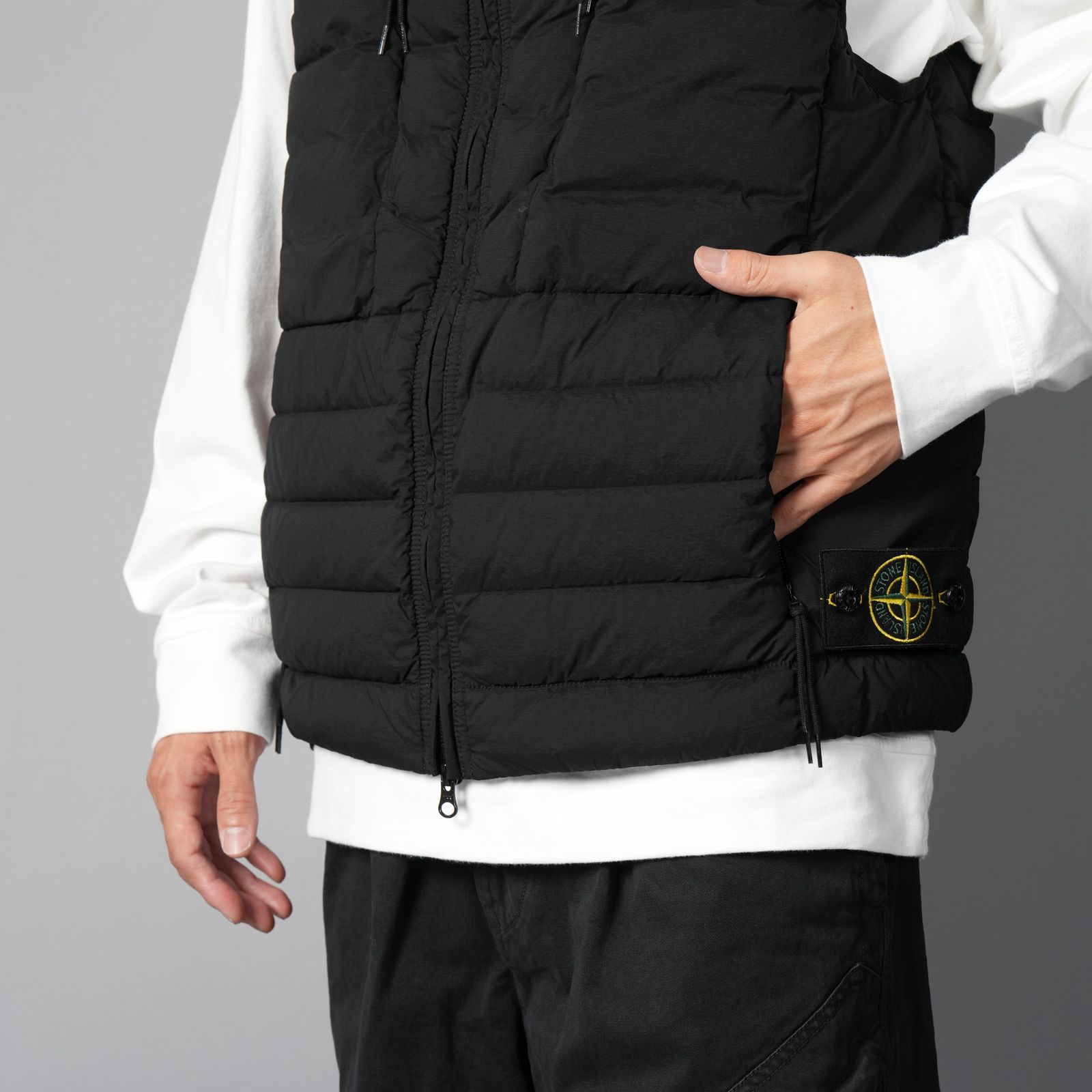 G100004 / DOWN VEST / ダウンベスト[ガーメントダイ](ブラック)