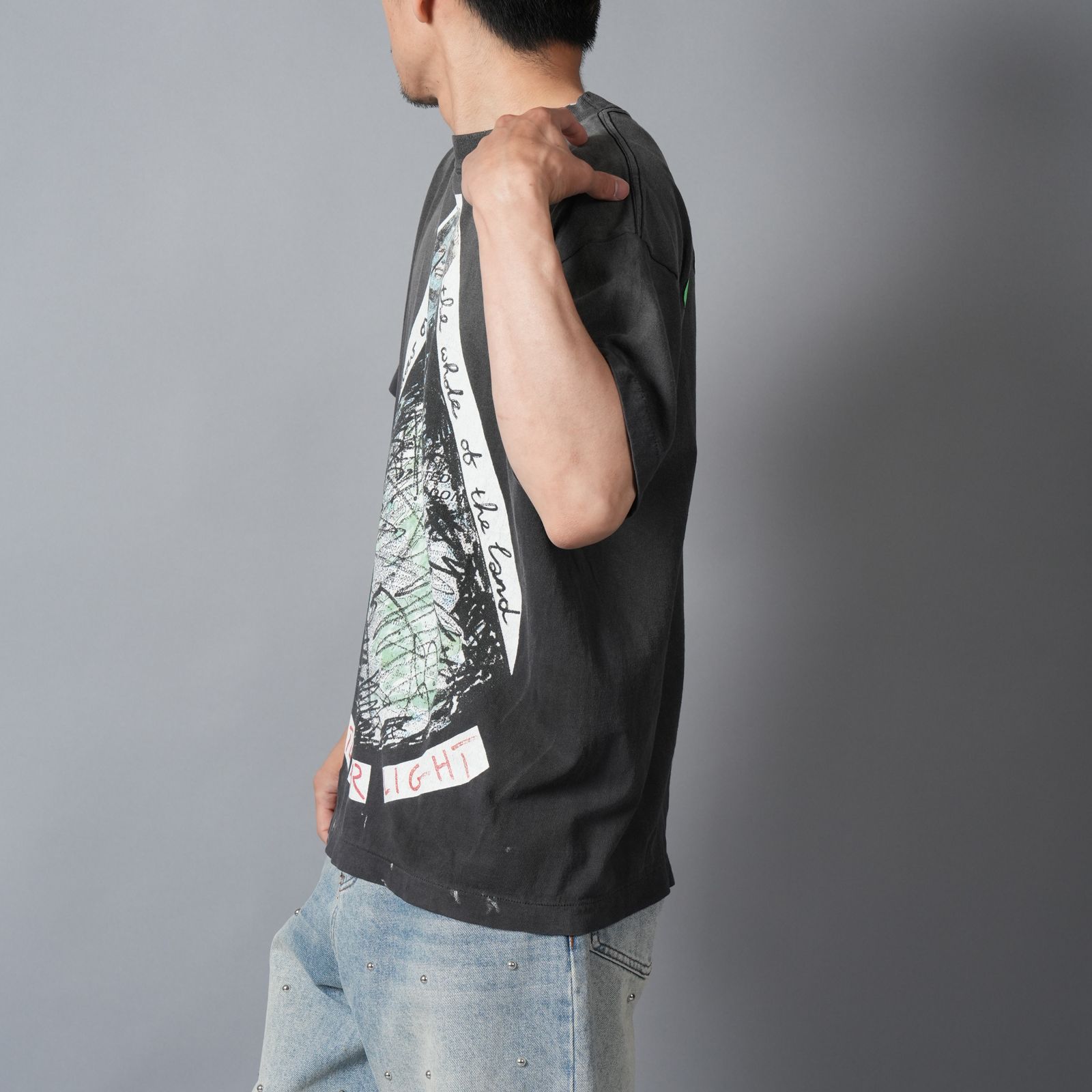 【コラボ】SM-MK8-0000-C01 / JR_SS T-SHIRT / VOTE F LIGHT / BLK / Tシャツ (ブラック)