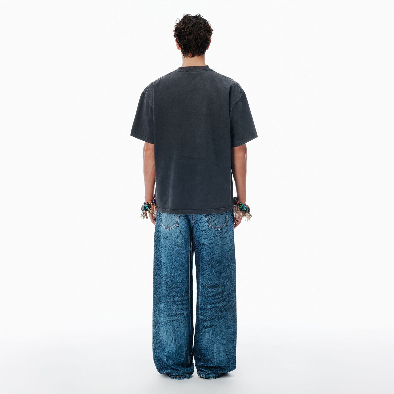 【新作♪】Alexander Wang オーバーサイズコットンTシャツ alexander wang - SHORT SLEEVE T-SHIRT / ブラック コットン