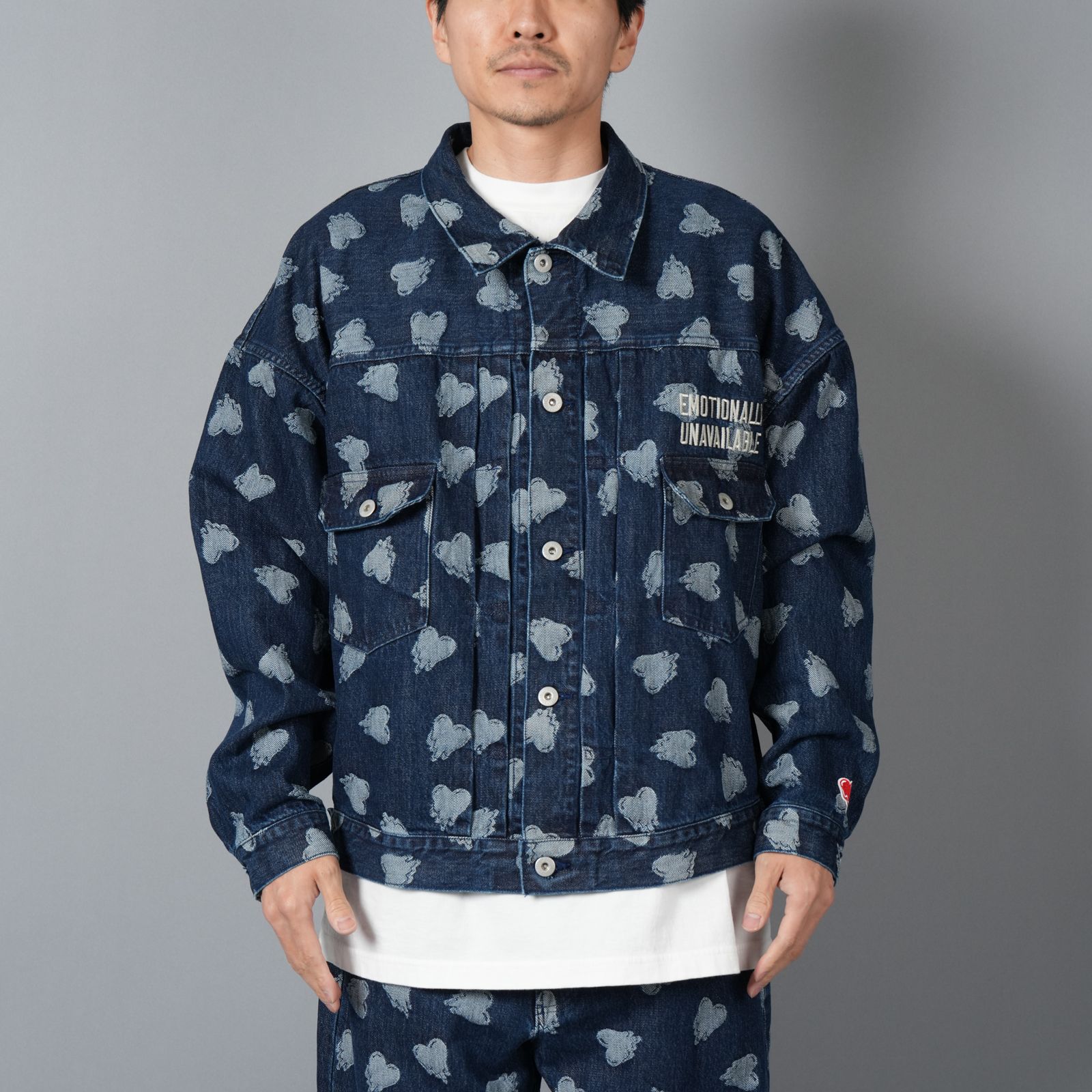 【ラスト1点】EU-HR8-0000-001 / EU DENIM JACKET / BLUE / デニムジャケット (ブルー)