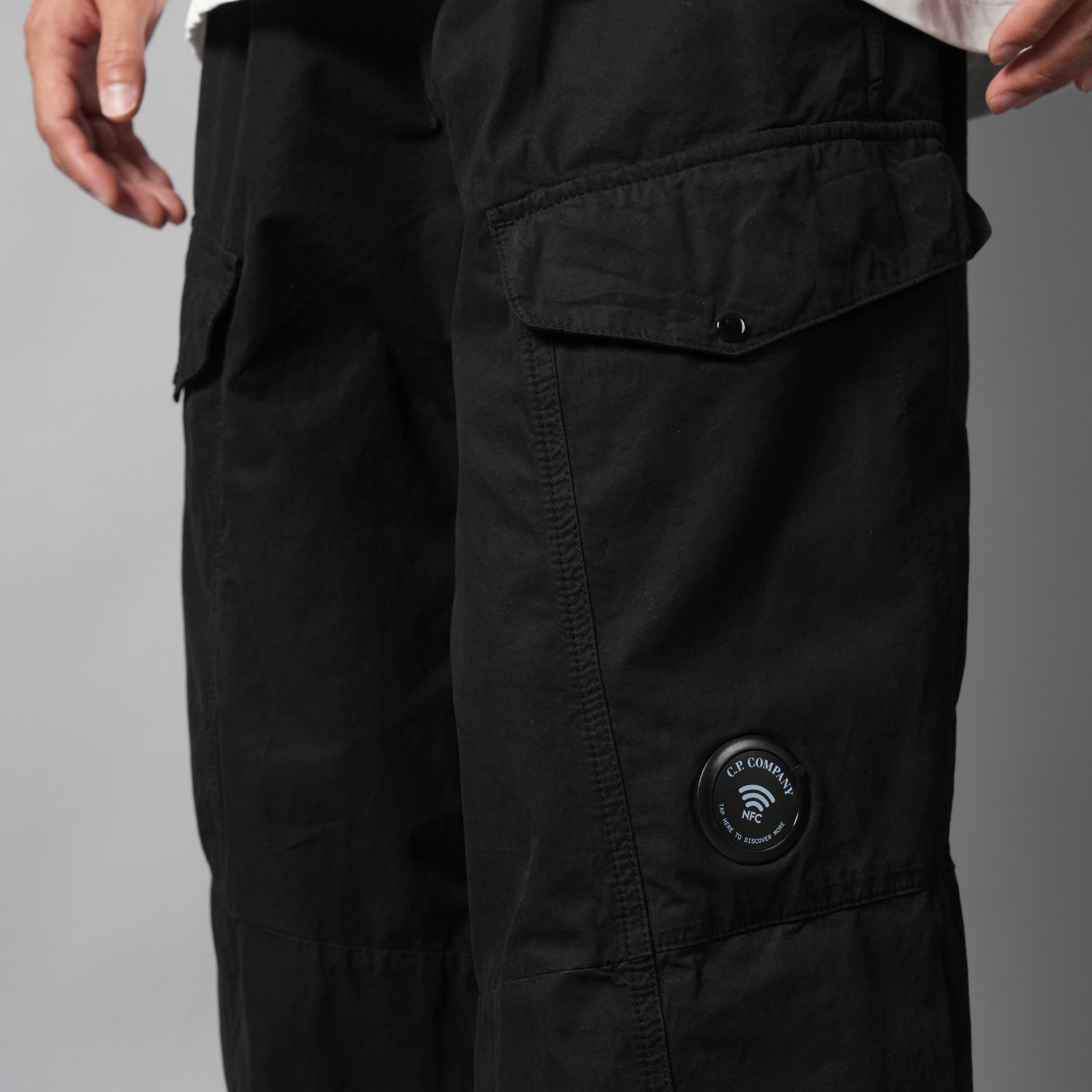 MICROREPS BOXY LENS CARGO PANTS / カーゴパンツ (ブラック)
