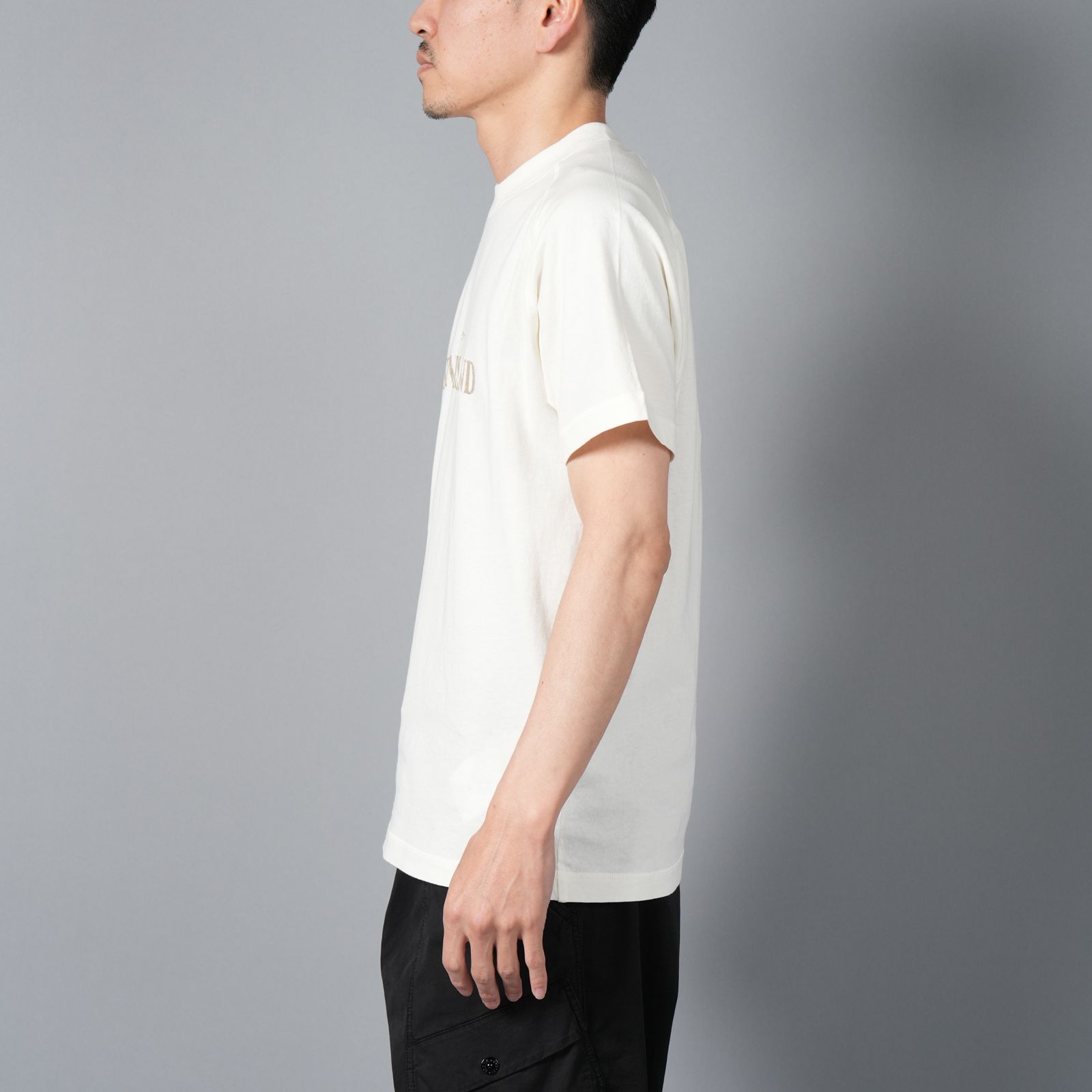 【残りわずか】2100020 / ORGANIC COTTON JERSEY / Tシャツ [ガーメントダイ]  (アイボリー)