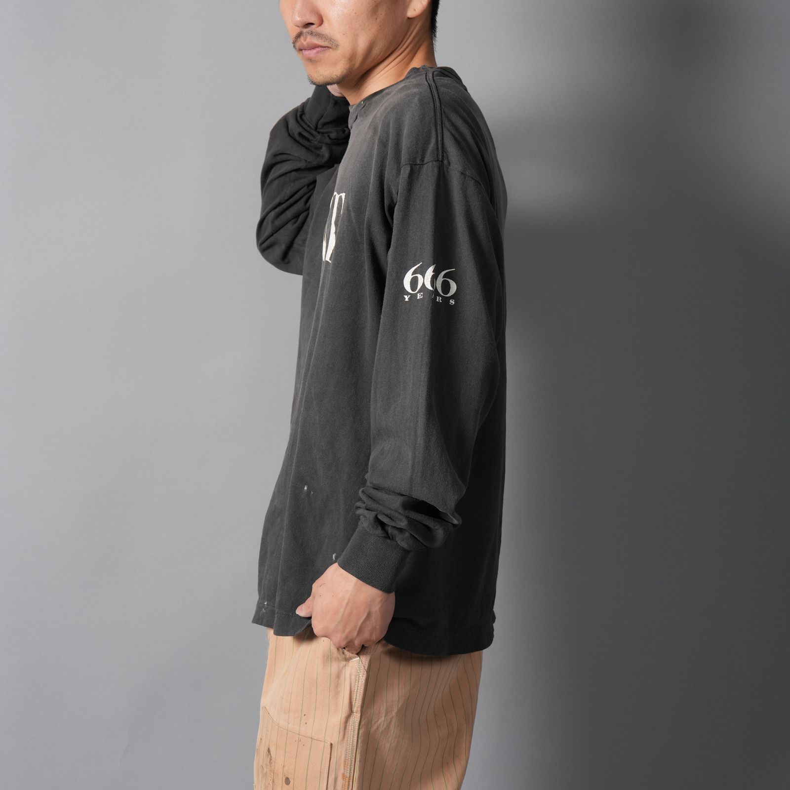 【ラスト1点】SM-MK8-0000-030 / LS T-SHIRT / SAINT 666 / BLACK / ロンT・カットソー (ブラック)