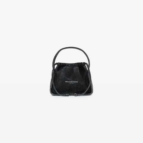 【ラスト1点】RYAN FEDED RIB KNIT SMALL BAG / フェーデッドリブニット スモールバッグ   (グレー) 20224K40T015 alexander wang