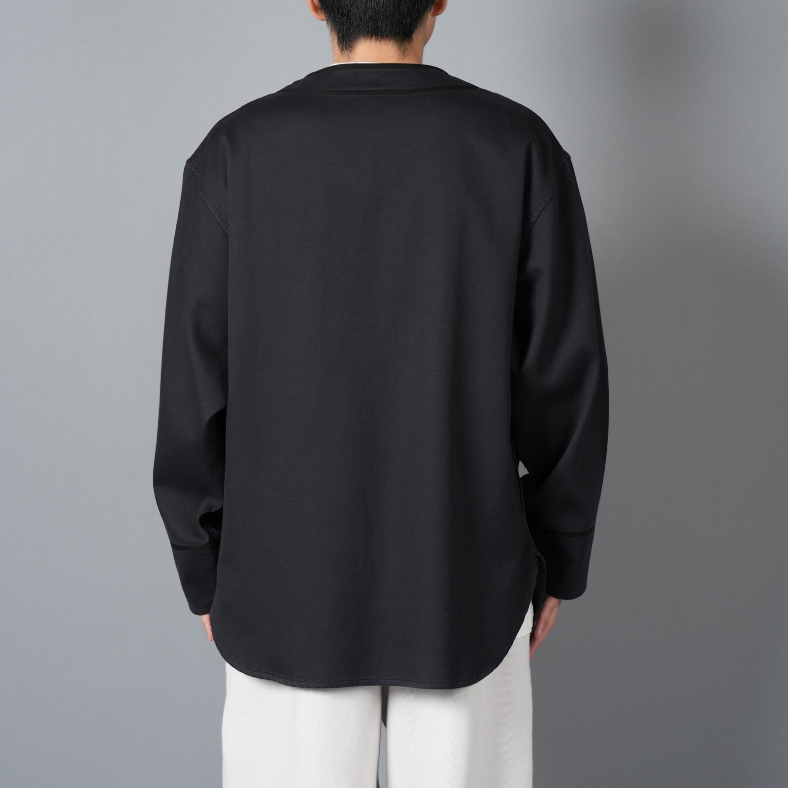 【ラスト1点】BASEBALL SHIRTS "C.R.E.A.M" (L/S) / ベースボールシャツ (ブラック)