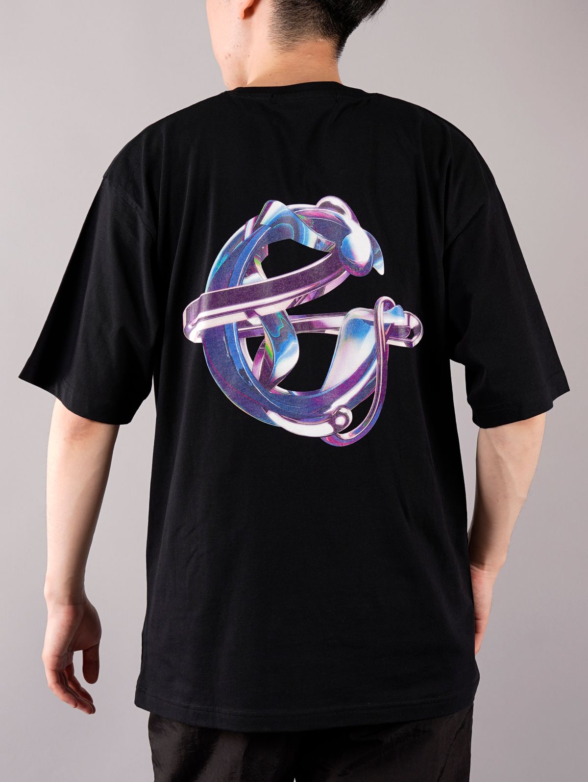 GEO - CHROME TYPO T-SHIRT / クローム タイポ Tシャツ (ブラック