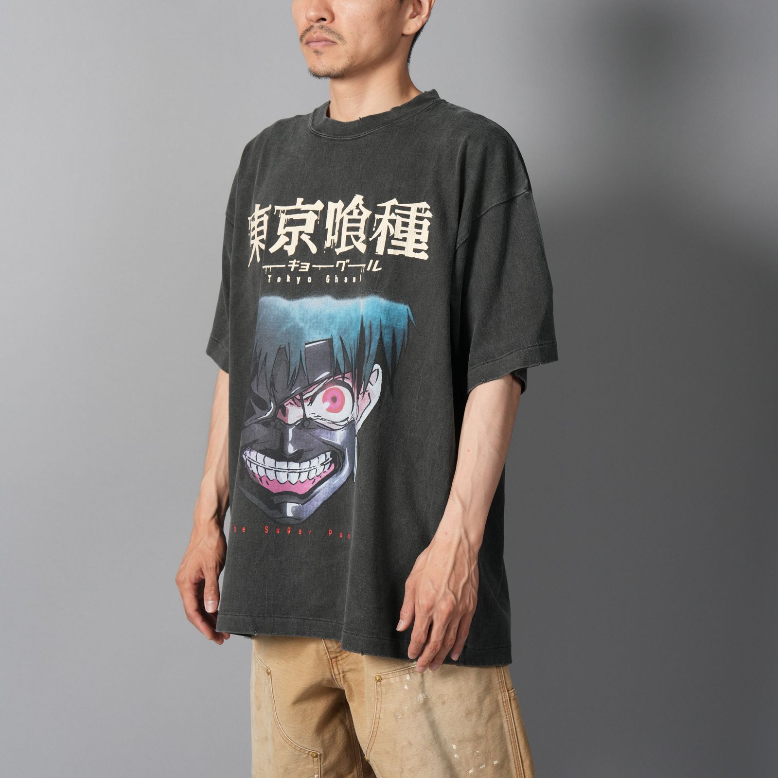 [東京喰種]  TTGM25SM001 / S/S T-Shirt  (KANEKI MASK)  / Tシャツ (ブラック)