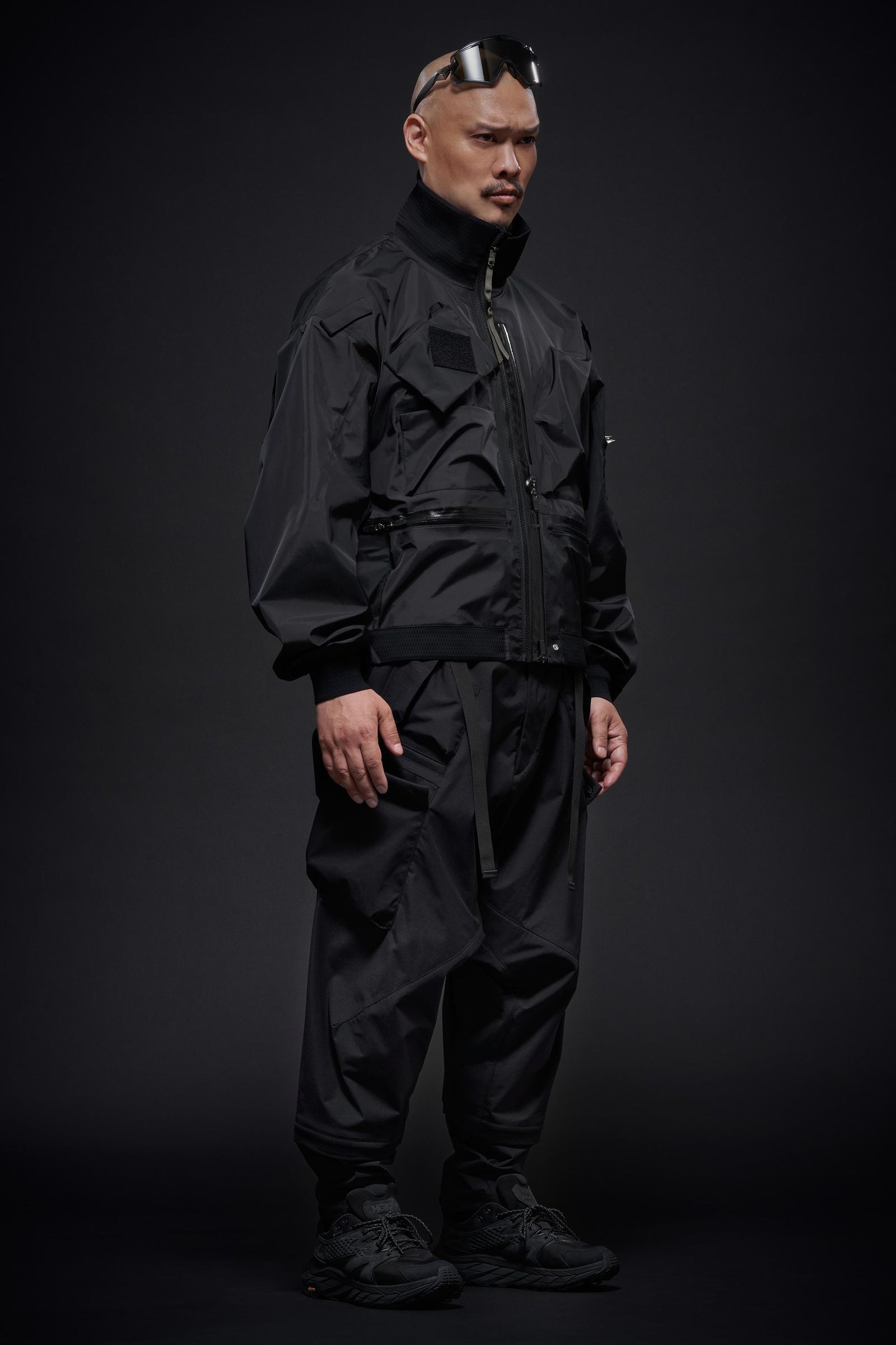 【ラスト1点】P30A-E / Encapsulated Nylon Articulated Cargo Pant / ナイロン カーゴパンツ / パンツ  [ウルトラワイドフィット](ブラック)