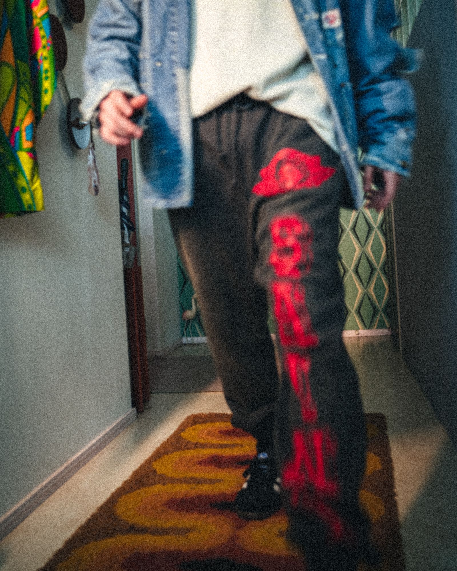 SM-YS8-0000-041 / SWEAT PANTS / ANGEL / BLACK / スウェットパンツ  (ブラック)