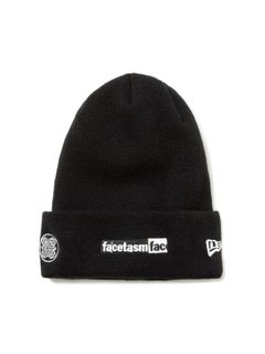 【ラスト1点】【限定】 FACETASM × NEW ERA KNIT CAP / BASIC CUFF KNIT / ベーシックカフニット [ユニセックス](ブラック)