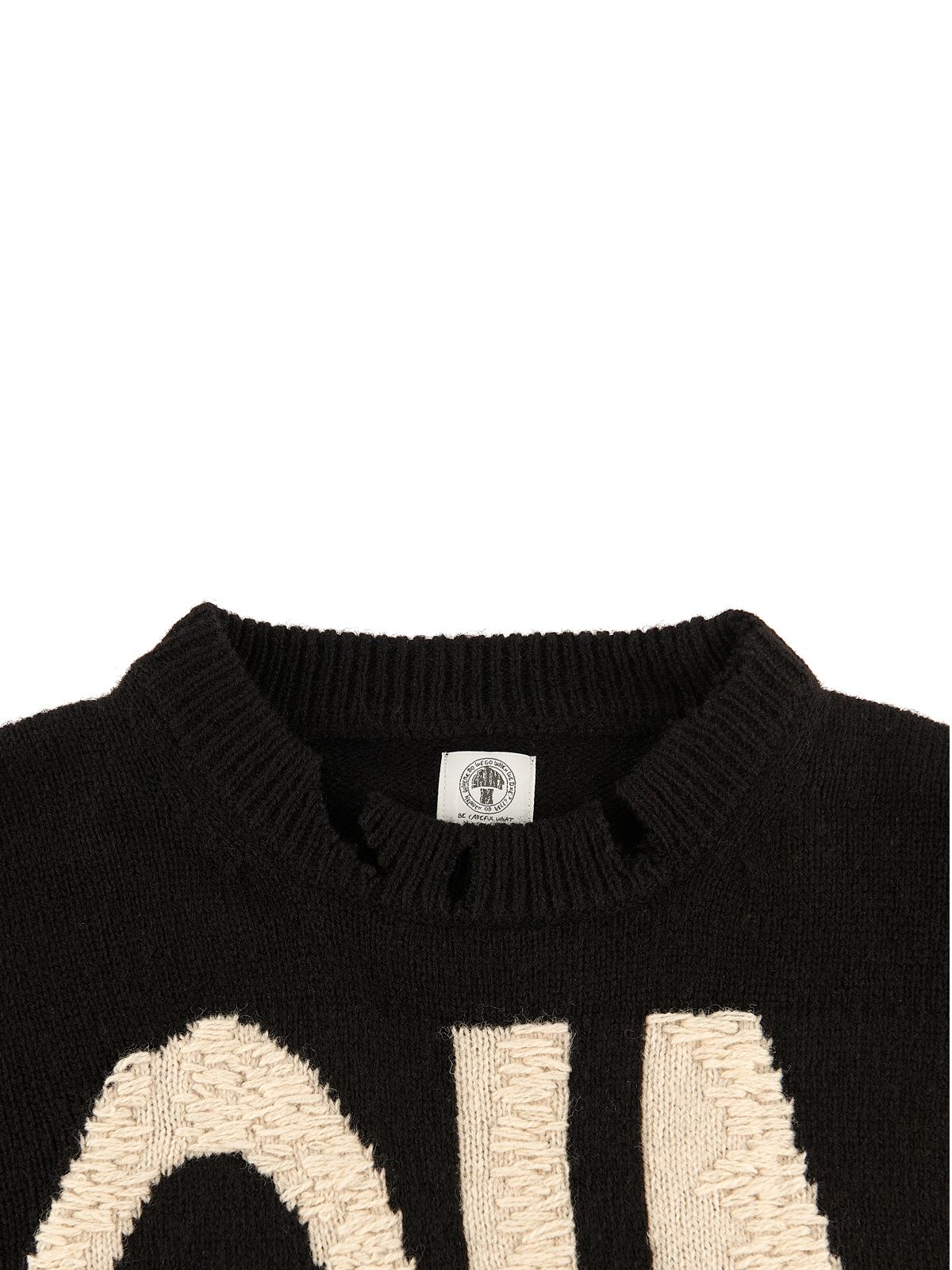 ラスト1点 / SM-A21-0000-039/WOOL_SWTER / ウールセーター (ブラック)