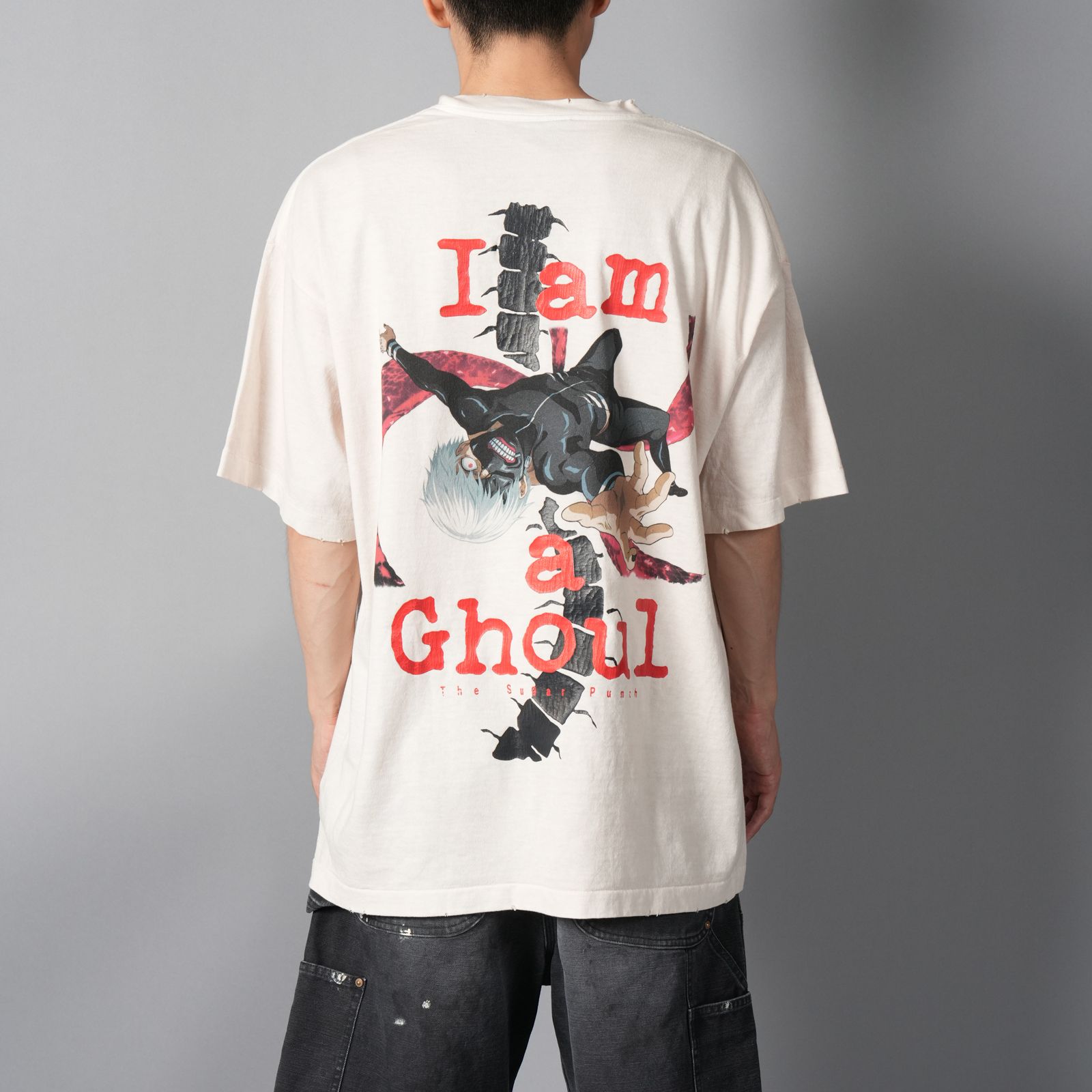 [東京喰種]  TTGM25SM004 / S/S T-Shirt  (KANEKI BACK BORN)  / Tシャツ (ホワイト)