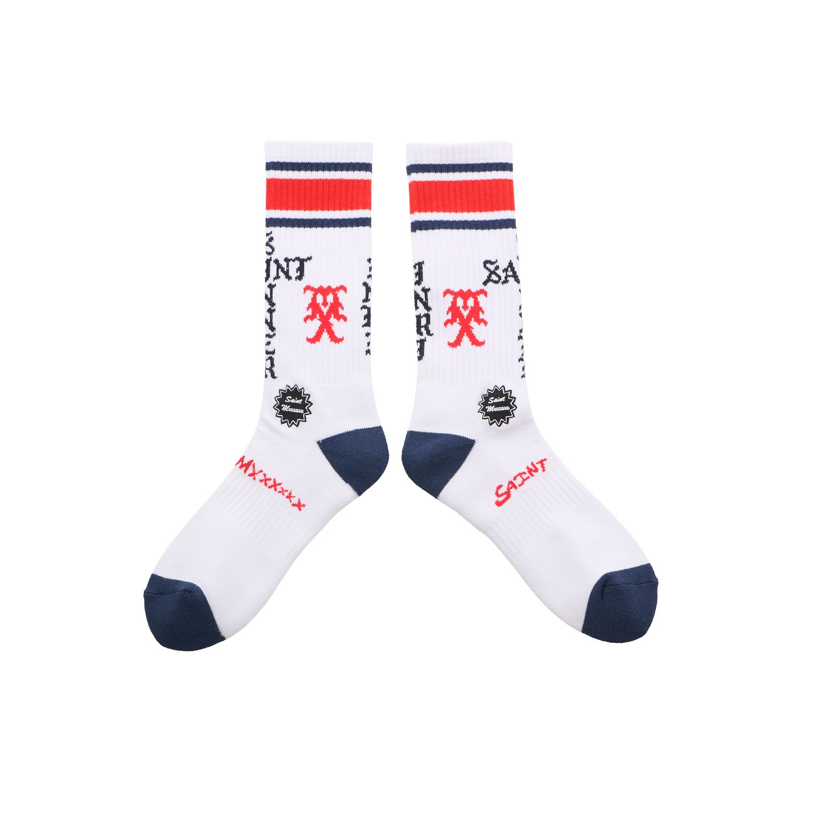 SM-HR1-0000-108 / SOCKS / SINNER / WHITE+RED+BLUE / ソックス(ホワイト/レッド/ブルー)