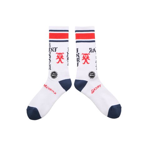 SM-HR1-0000-108 / SOCKS / SINNER / WHITE+RED+BLUE / ソックス(ホワイト/レッド/ブルー)