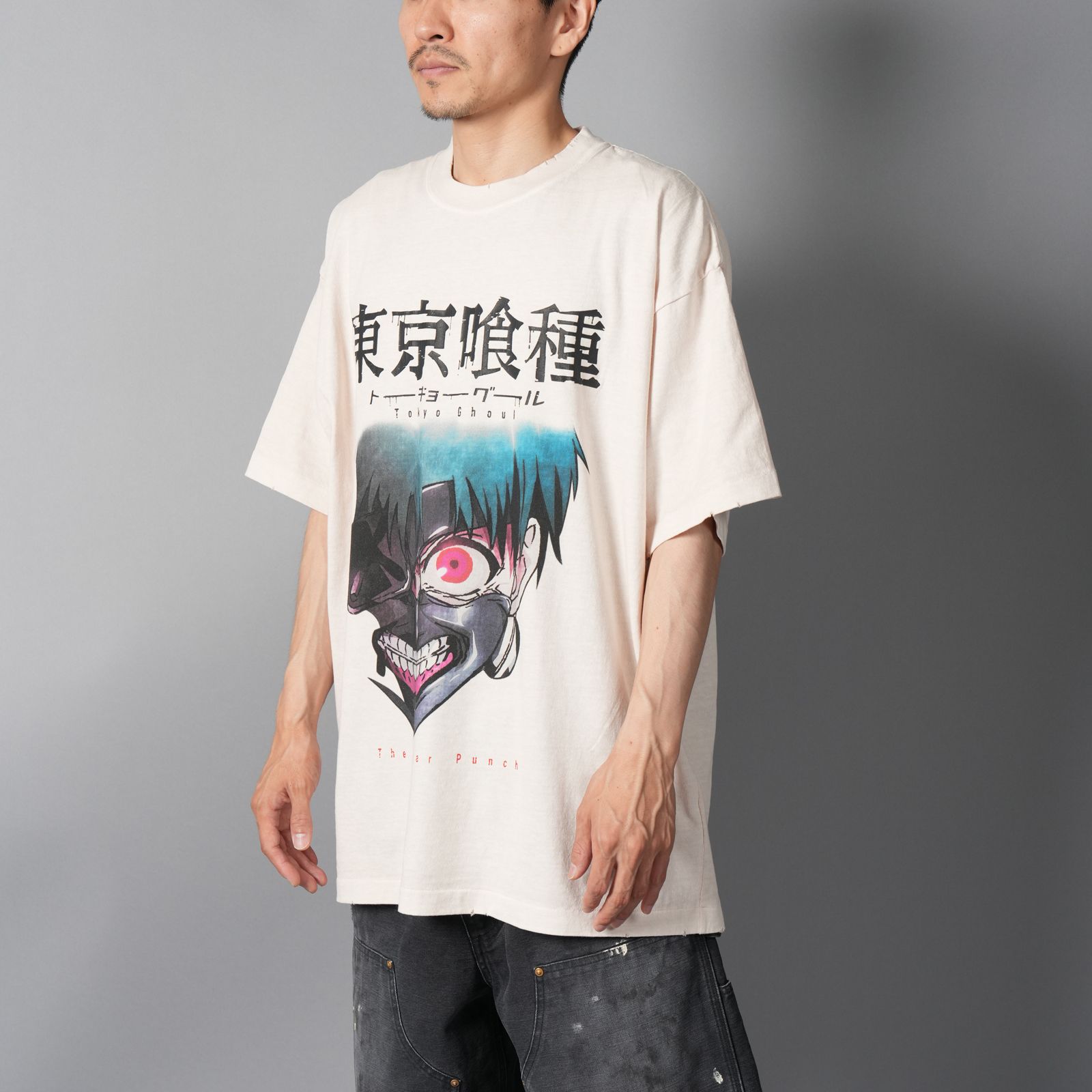 [東京喰種]  TTGM25SM001 / S/S T-Shirt  (KANEKI MASK)  / Tシャツ (ホワイト)